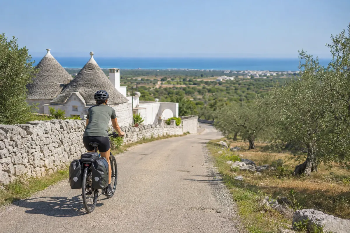 Puglia de e-bike: roteiro de 7 dias entre vilarejos e litoral
