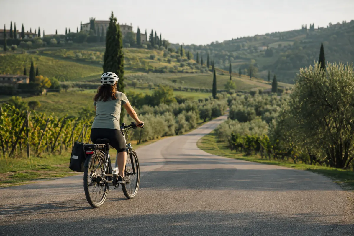 Toscana de e-bike para iniciantes: roteiro de vários dias com etapas fáceis